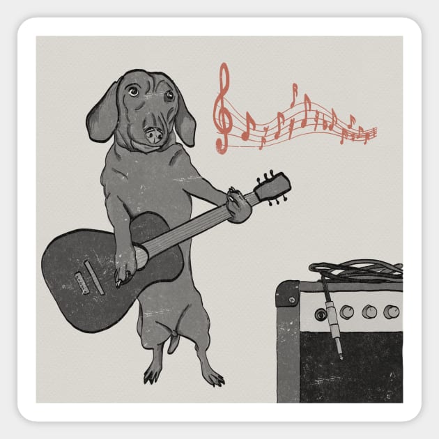 rock dawg Sticker by Beni-Shoga-Ink